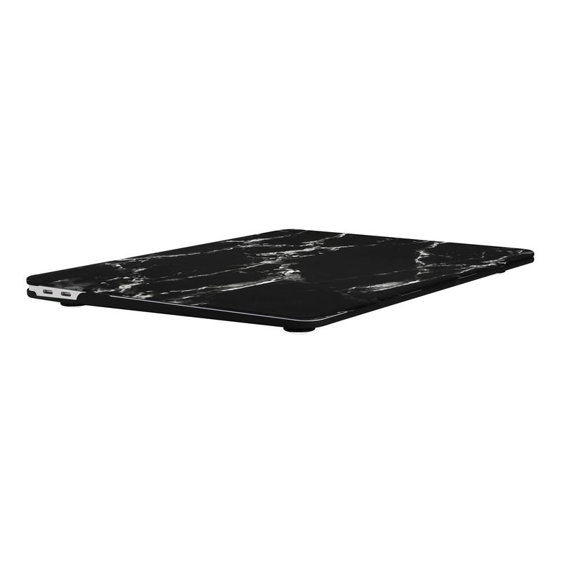 UESWILL Compatible with MacBook Air 13 inch M1 A2337 A2179 A1932 with Retina Display & Touch ID, Release 2022 2021 2020 2019 2018, Marble Pattern Hard Case Cover + Microfiber Cloth, Black/White - Image 5